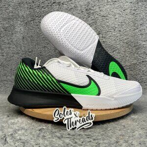 Nike Court Air Zoom Vapor Pro 2 HC Tennis Size 11 Men White Green DR6191-105